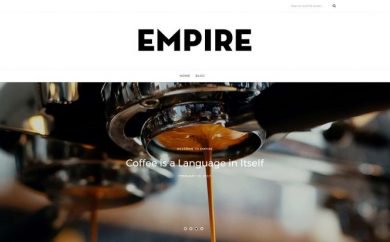 Empire free wordpress minimal blog theme by ThemeIt.com