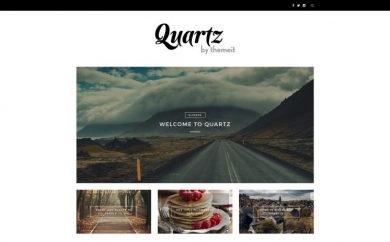 Quartz free wordpress blog theme by ThemeIt.com